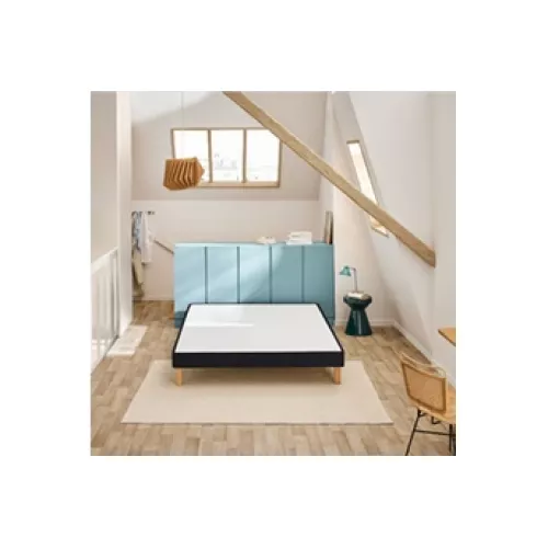 Sommier 2 x 100 x 200 cm jersey gris fonce - Bultex sommier vigoroso