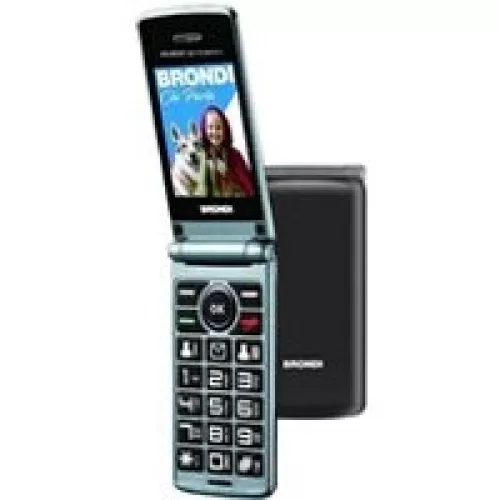 Brondi 4G Tastenhandy Compact 4G Écran Simple Noir