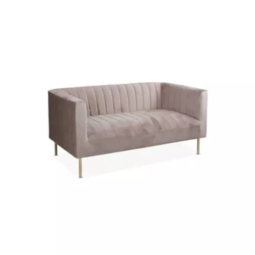 Canapé droit GENERIQUE Canapé 2 Places Velours ″Taylor″ 150cm Taupe