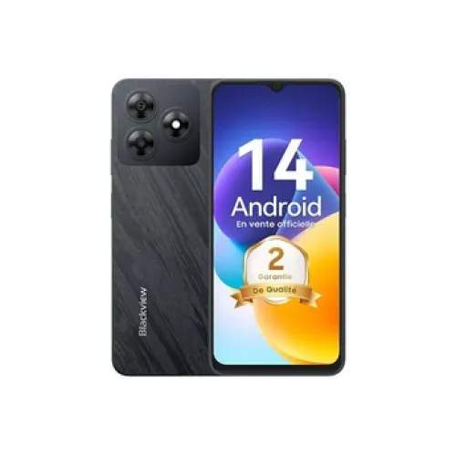Wave 9C Phone, Android 15, Smartphone 5000mAh, Octa-Core 12GB+64GB/SD 2TB Expand, 6.56″ HD, 4G - Noir