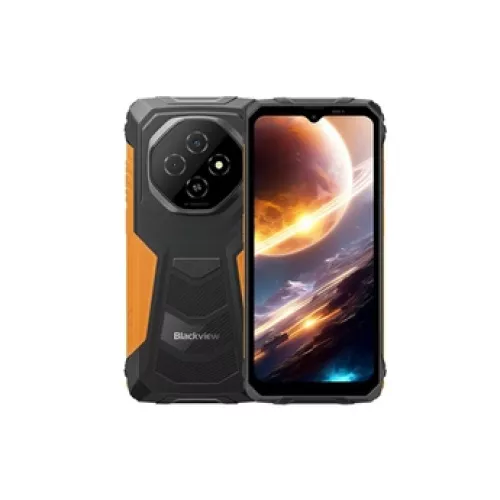 Smartphone FORT 1 Orange : 6.56″ HD+,18Go+256Go, 10000mAh, Android 15,Empreinte digitale, Dual SIM 4G,NFC,GPS Téléphone Portable-390g