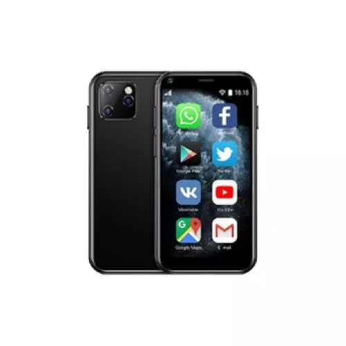 Smartphone Ultra Mince 2.5 Pouces Quad Core Bluetooth Wifi Dual SIM 1GB+8GB 3G + SD 8Go Noir