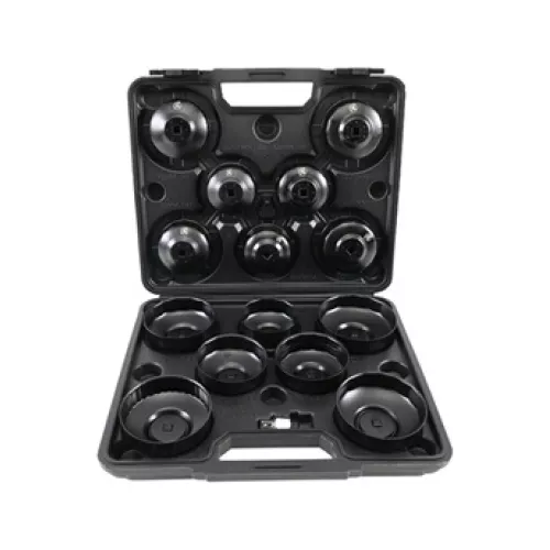 cloches cles (14) de filtre a huile en coffret, pour auto, moto -