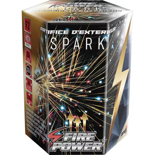 Feu d'Artifice Compact FIRE POWER® - SPARK® - 19 Tirs - 30 secondes