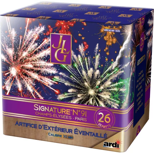 Feu d'Artifice SIGNATURE® ″LE 91″ by JLG 26 tirs - 40 secondes