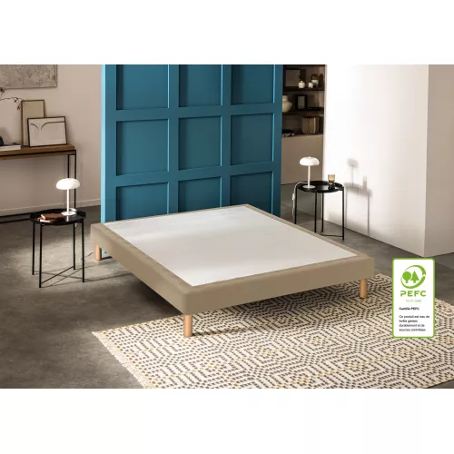 Ensemble matelas 180 x 200 cm + sommier 2 x 90 x 200 cm Enduit moka - Bultex ensemble smart night