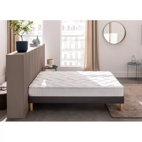 Ensemble matelas 160 x 200 cm + sommier 2 x 80 x 200 cm - Bultex ensemble elemental