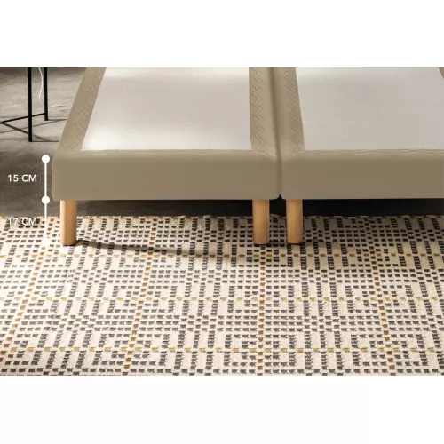 Sommier 140 x 190 cm enduit moka - Bultex sommier mediano