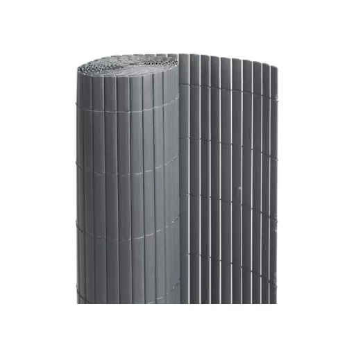 Canisse PVC double face Anthracite : 1m80 x 3m