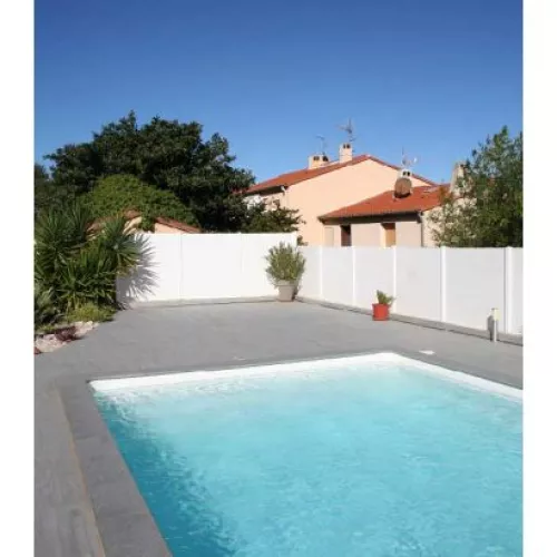 Piscine coque Troie 75 : 7.95 x 3.60 x 1.50m + Luxe + Système filtration en kit