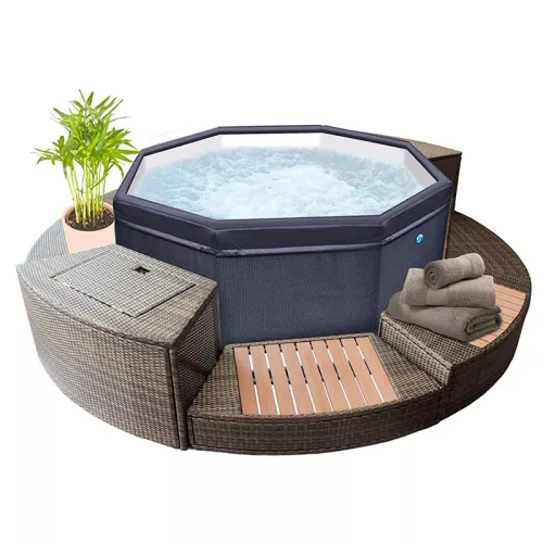 Spa octopus portable netspa 6 places avec mobilier  - Netspa