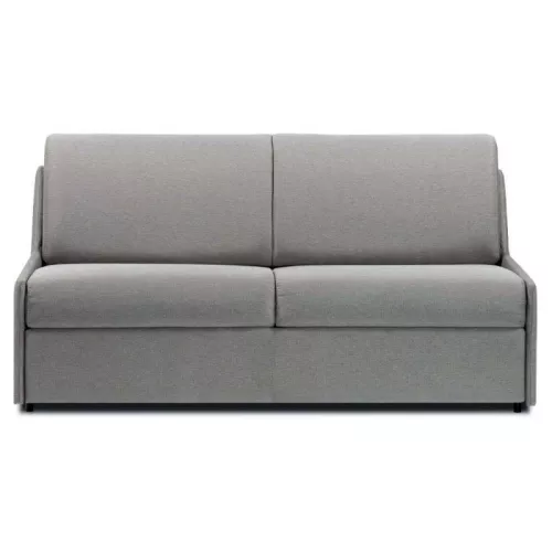 Canapé lit gain de place sans accoudoir 4 places - lit 160 cm Gris clair -Tissu Tweed Flash