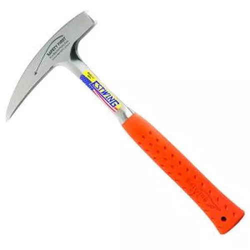 1da) Marteau à pointe Eo-22p de géologie, manche orange; 920g.