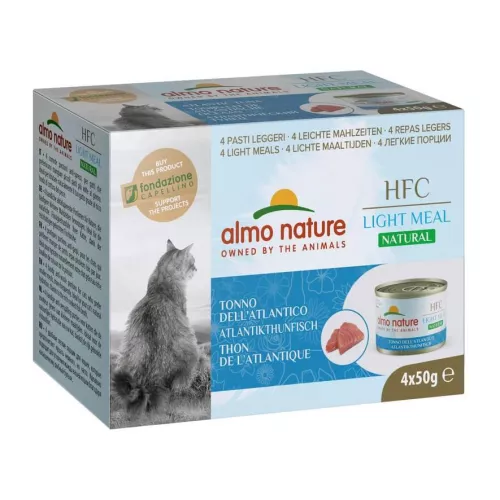 Almo Nature Chat Natural HFC Light Thon Atlantique 4 x 50 g