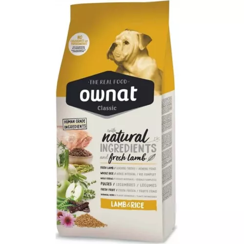 Ownat Classic Agneau & Riz Chien 4 kg