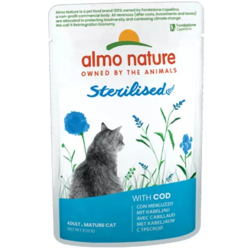Almo Nature Chat Functional Sterilised Morue 30 x 70 g