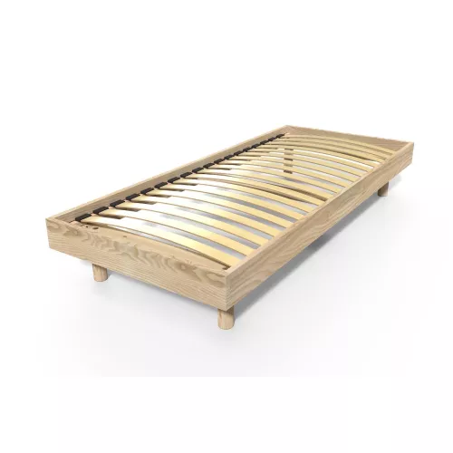 Sommier à lattes 80x190 bois Kit Noé - Brut (sans vernis)