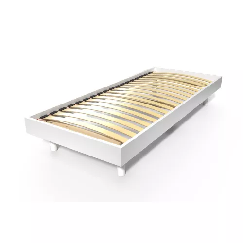 Sommier à lattes 80x200 bois Kit Noé - Blanc