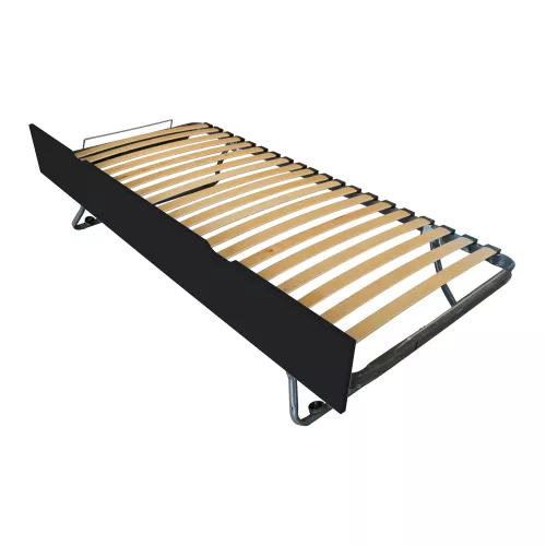 Lit tiroir 80x190 en pin massif - Noir