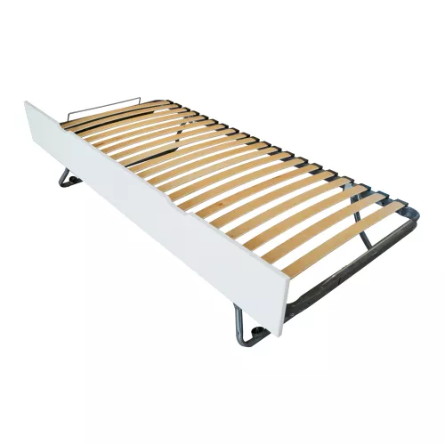 Lit tiroir 80x190 en pin massif - Blanc