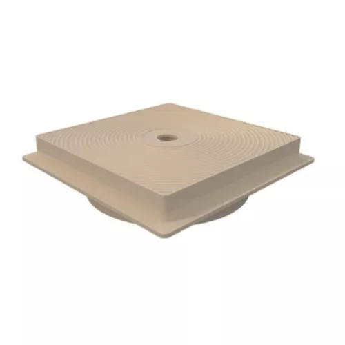 Couvercle de skimmer rond socle carré - sable - astralpool - pièce à sceller