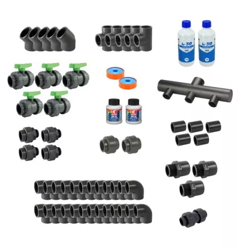 Kit plomberie d.63 - pn16 - générique - raccords