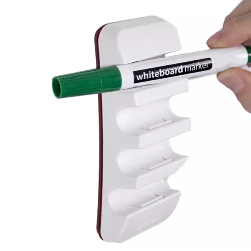 Support magntique pour 4 feutres aimant pour tableaux blancs - Gardez vos feutres organiss et toujours  porte de main avec ce support magntique pour 4