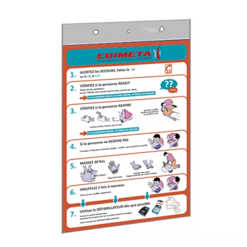 Porte-affiches muraux avec perforations format A5 au A1 portrait ou paysage - A fixer par vis ou  suspendre