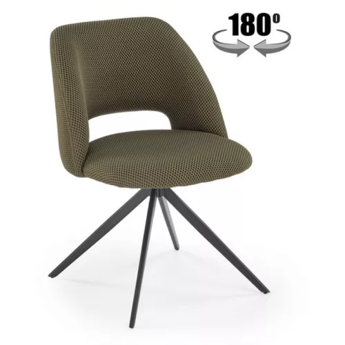 Chaise design vert olive pivotante a 180° Danilo