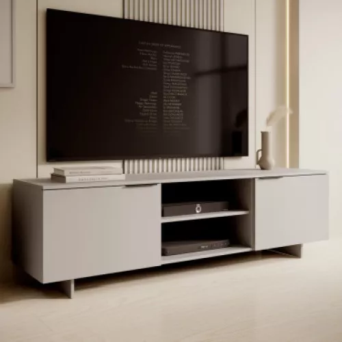 Meuble télé beige mat 180 cm Jude