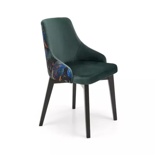 Chaise pivotante en tissu beige avec accoudoirs Andrea