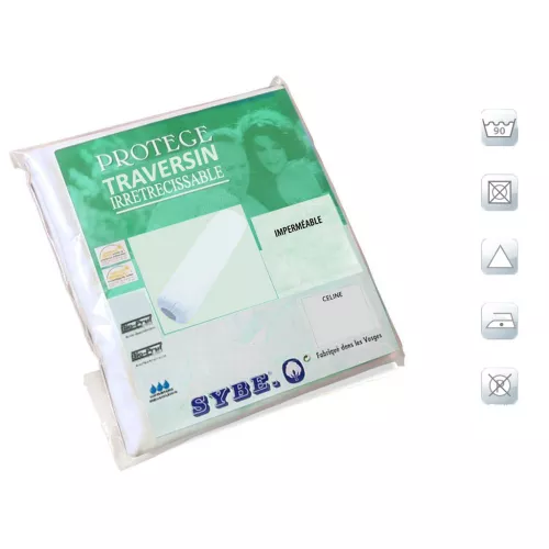 Protège traversin imperméable coton céline 140 cm