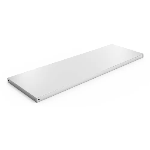 Étagère inox alimentaire lisse pour rayonnages modulaires épaisseur 0,8 mm 1200x300x35 mm