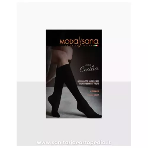 MODASANA GAMBALETTI 140 MAGLIA LISCIA MICROFIBRA LINEA CECILIA Nero Taglia 3