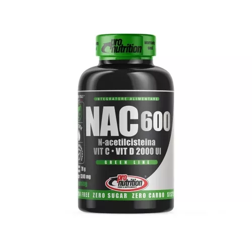 Acetilcisteina - Pro Nutrition, Nac 600, 60 Cpr
