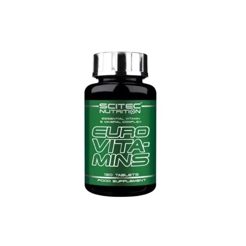 Vitamine E Minerali - Scitec Nutrition, Euro Vita-mins, 120 cpr.