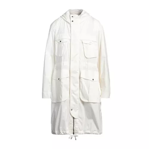 Herno Uomo Avorio Soprabito & Trench Cotone, Elastan, Poliestere