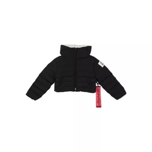 Afterlabel Bambina Nero Piumino & Imbottito Sintetico Poliammide, Elastan