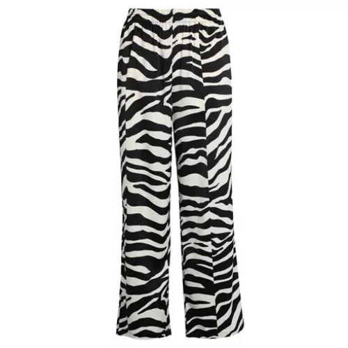 Vero Moda Donna Nero Pantalone Poliestere riciclato, Poliestere, Elastan