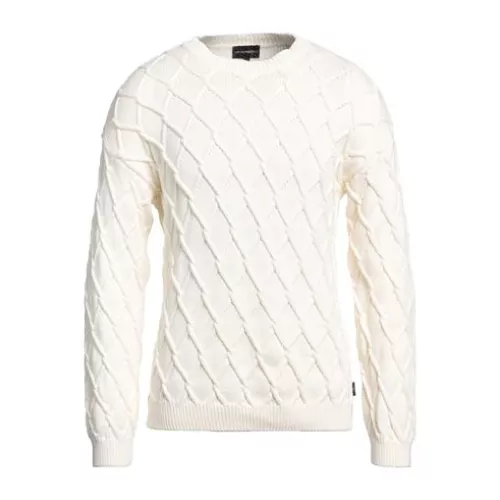 Emporio Armani Uomo Avorio Pullover Cotone