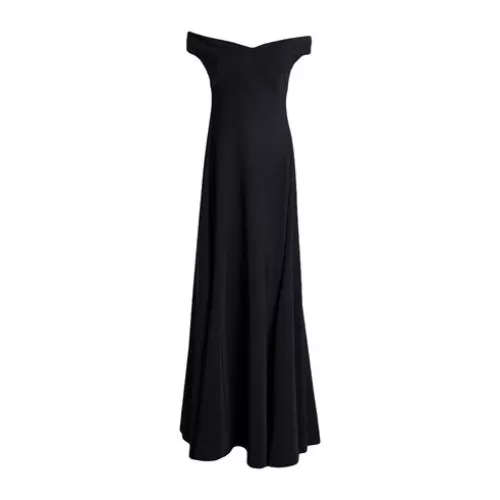 Chiara Boni La Petite Robe Donna Nero Vestito lungo Poliammide, Elastan
