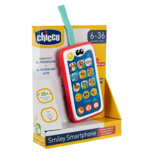 Chicco Smiley Smartphone Parlante Italiano Inglese Giocattolo Educativo +6 Mesi