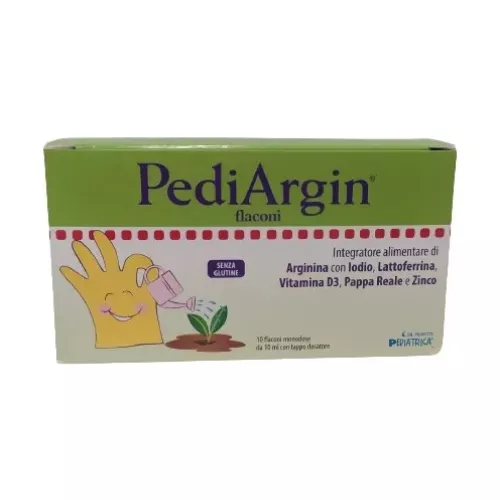 Pediargin 10 Flaconcini - Integratore Per Bambini Multivitaminico Per La Debilitazione Fisica