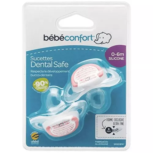 Succhietto pesca dental safe 0-6 mesi silicone set 2 pz bébé confort 3104201100 - bebe' confort