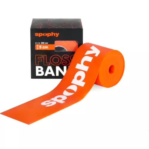 Spophy Flossband fascia elastica compressiva colore Orange, 5 cm x 2 m 1 pz