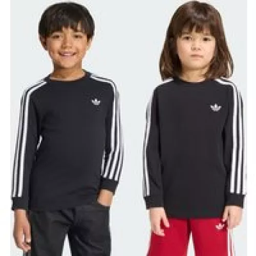 Adidas MAGLIA A MANICHE LUNGHE 3-STRIPES Black Bambini 3-4A