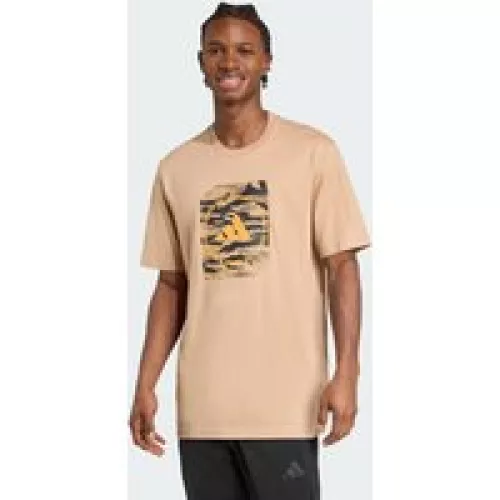 Adidas T-shirt Camo Shape Graphic Warm Sandstone Uomo 2XL