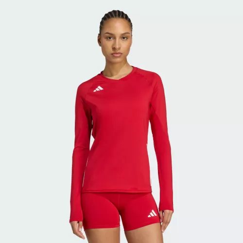 Adidas Maglia da pallavolo a maniche lunghe HILO Team Power Red 2 Donna L