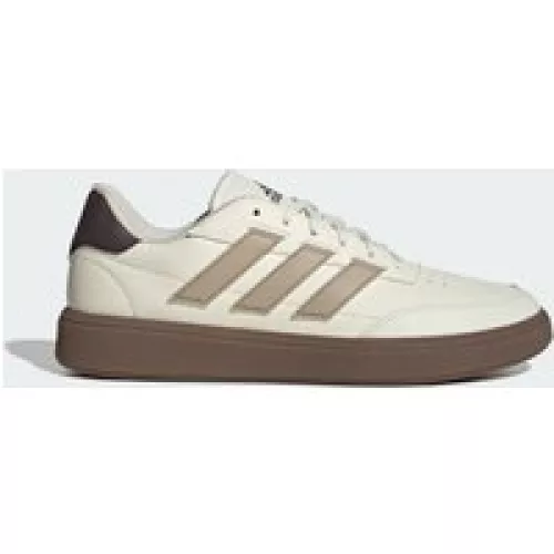 Adidas Scarpe Courtblock Core White / Trace Khaki / Aurora Coffee Uomo 46