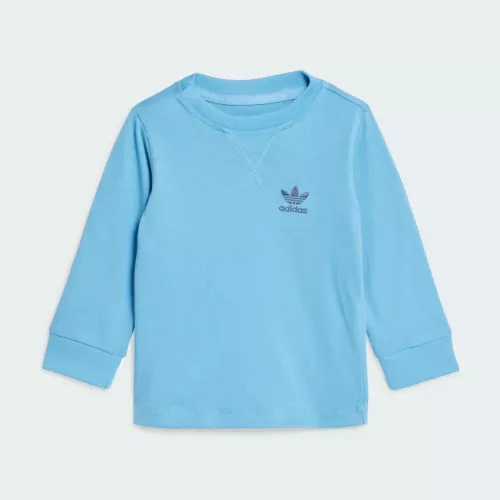 Adidas Maglia Long Sleeve Infant Light Blue Bambini 18-24M